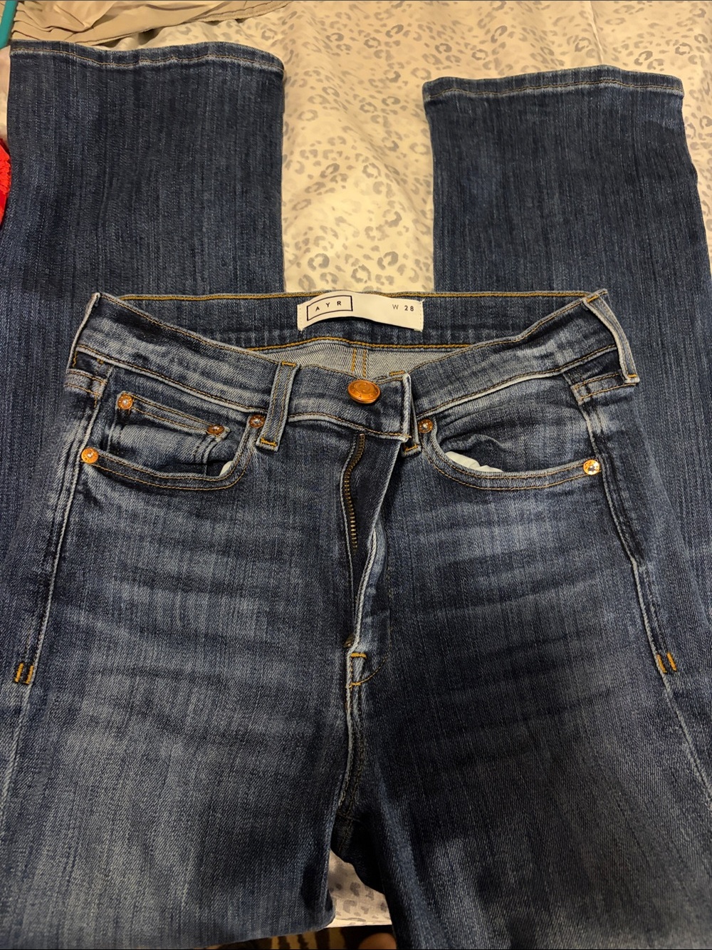 Women's Dark Blue Bootcut AYR Jeans - 28 - Picture 2 of 5